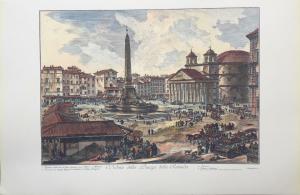 View of Piazza della Rotonda - Piranesi print